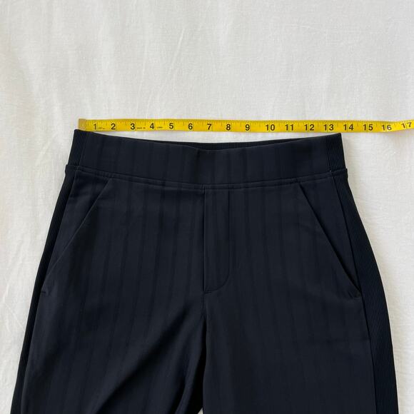 Athleta Brooklyn Ankle Activewear Pant in Black Gloss Stripe, Size 0 Tall - Picture 7 of 13